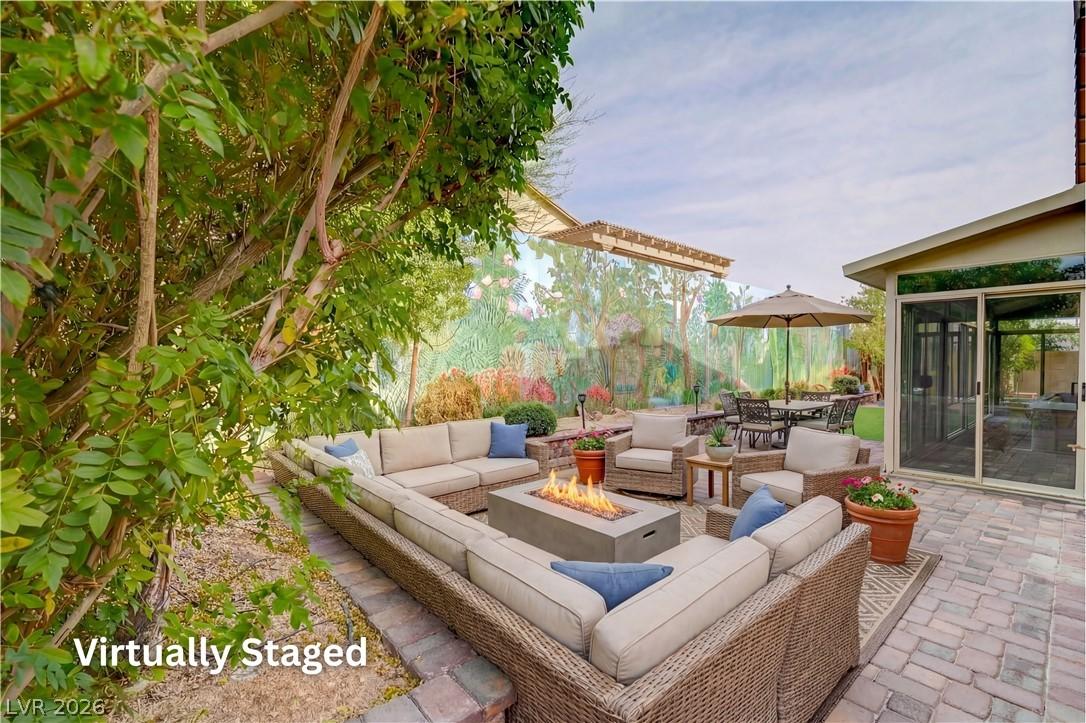 Image 4: Patio w/Fruit Trees and Lounge Area - Virtually St