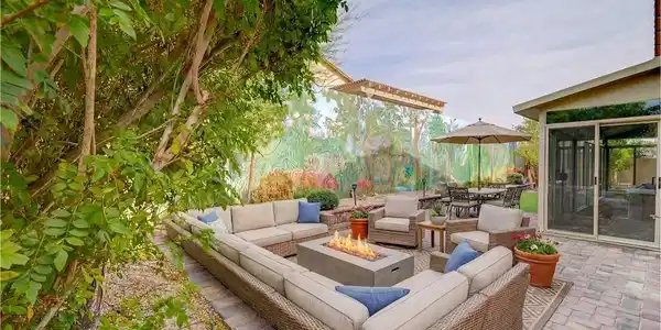 Image 4: Patio w/Fruit Trees and Lounge Area - Virtually St
