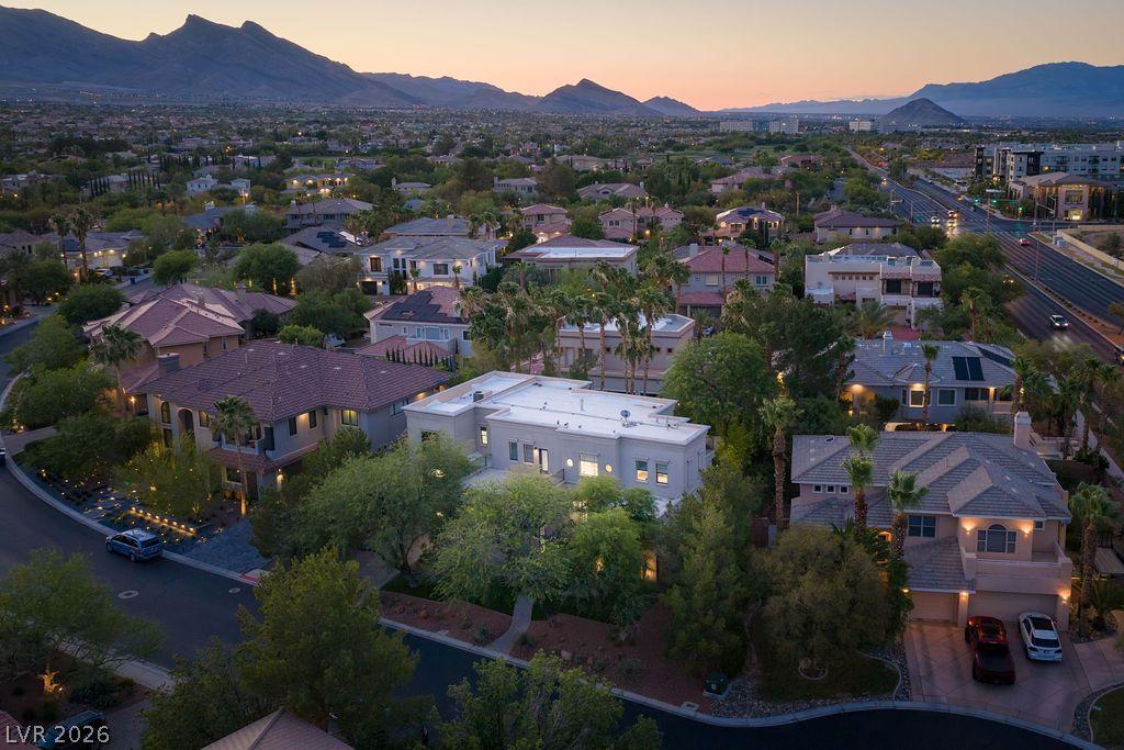 Image 3: An aerial perspective reveals a vibrant neighborho