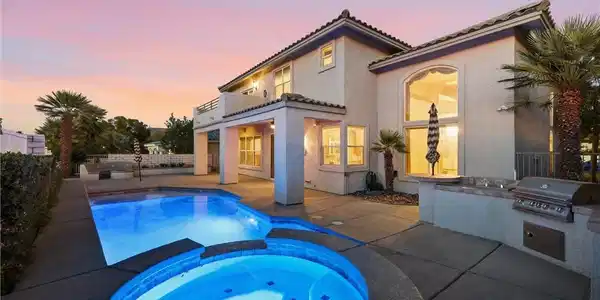 Image 2: A private outdoor sanctuary awaits, featuring a sh