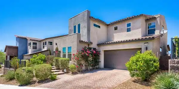 Image 2: Beautiful contemporary front elevation featuring a