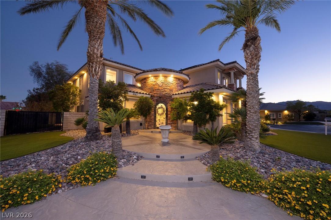Image 3: Architectural splendor awaits with an illuminated