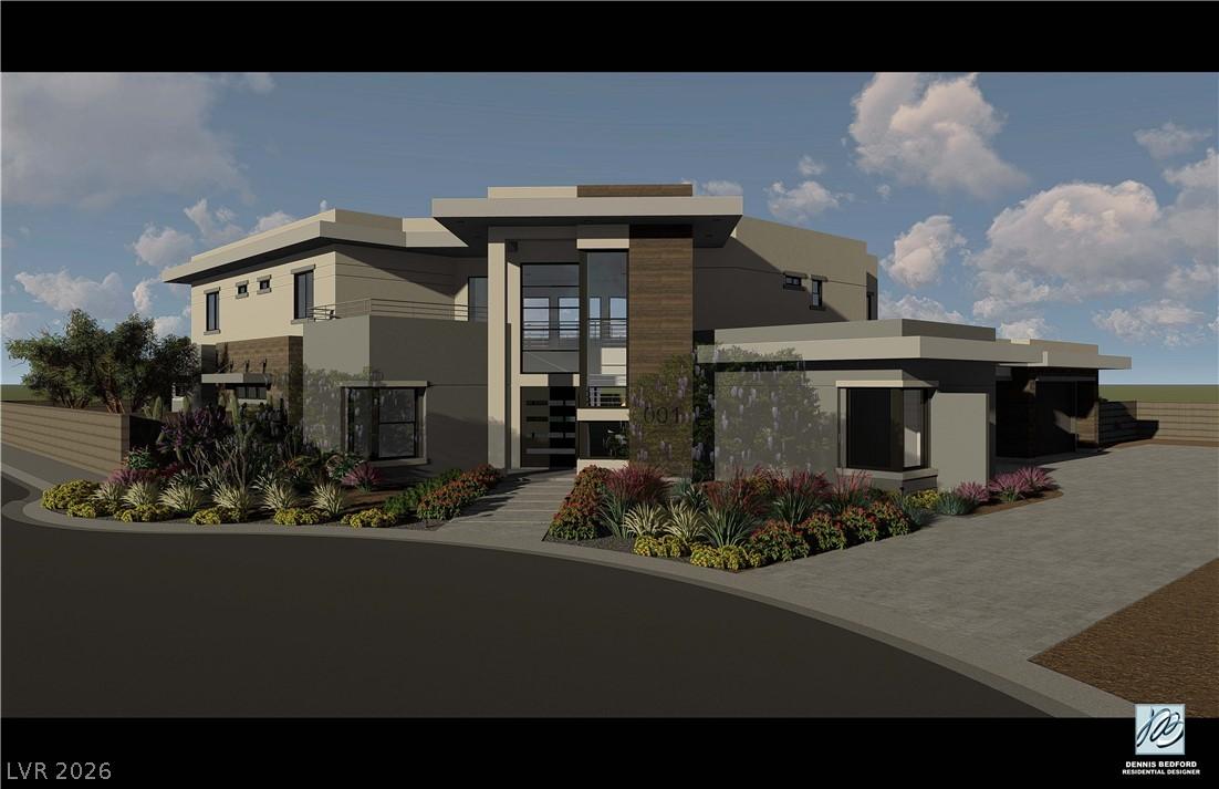 Image 1: Exterior Front Rendering - actual color may vary.