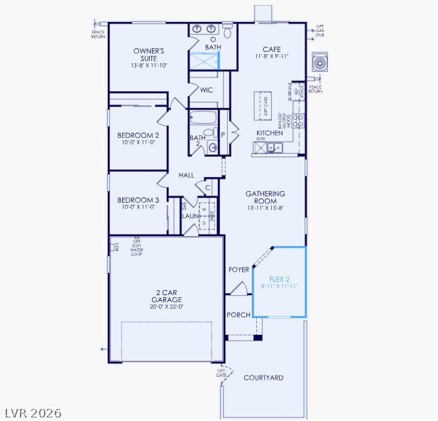Image 3: A well-designed floor plan details a spacious owne