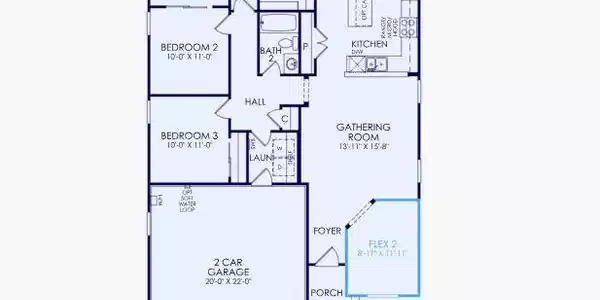 Image 3: A well-designed floor plan details a spacious owne