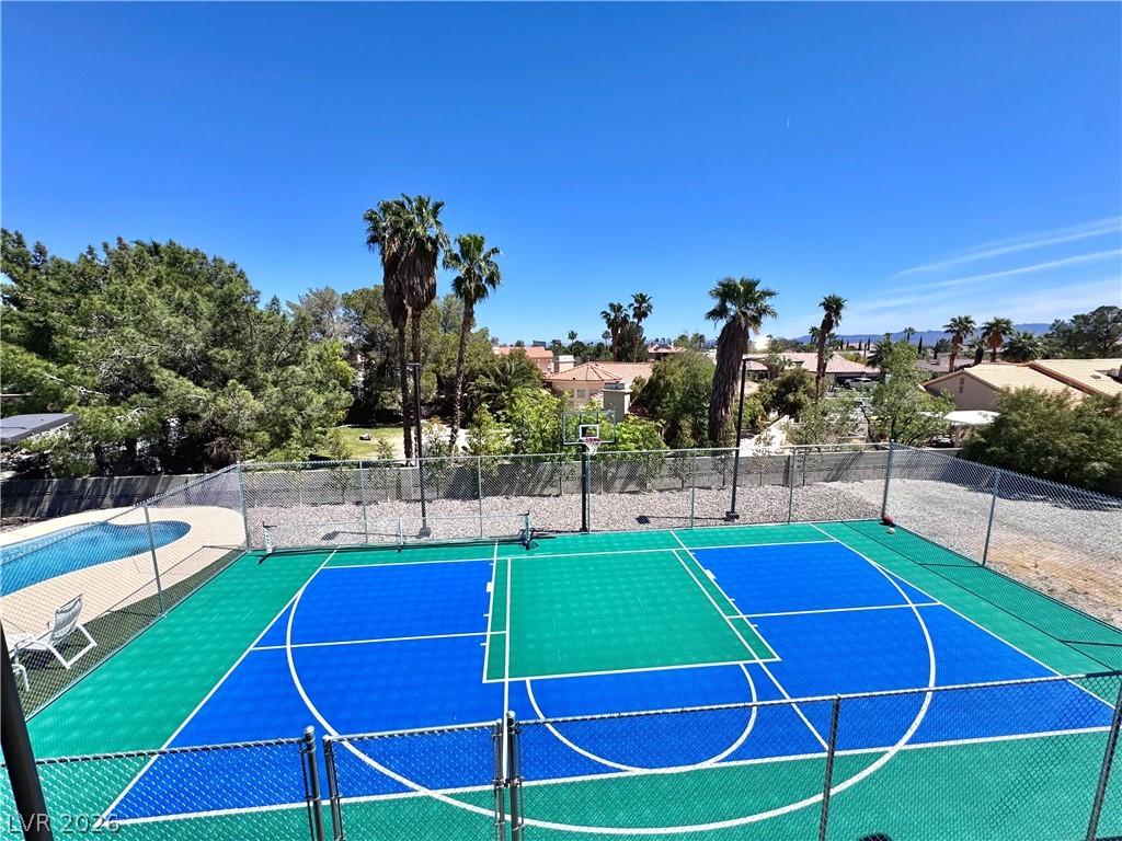 Image 3: View of sport court featuring community basketball