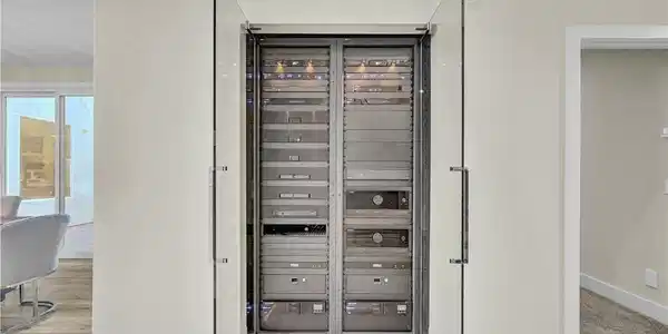 Image 4: A dedicated home automation and media server rack