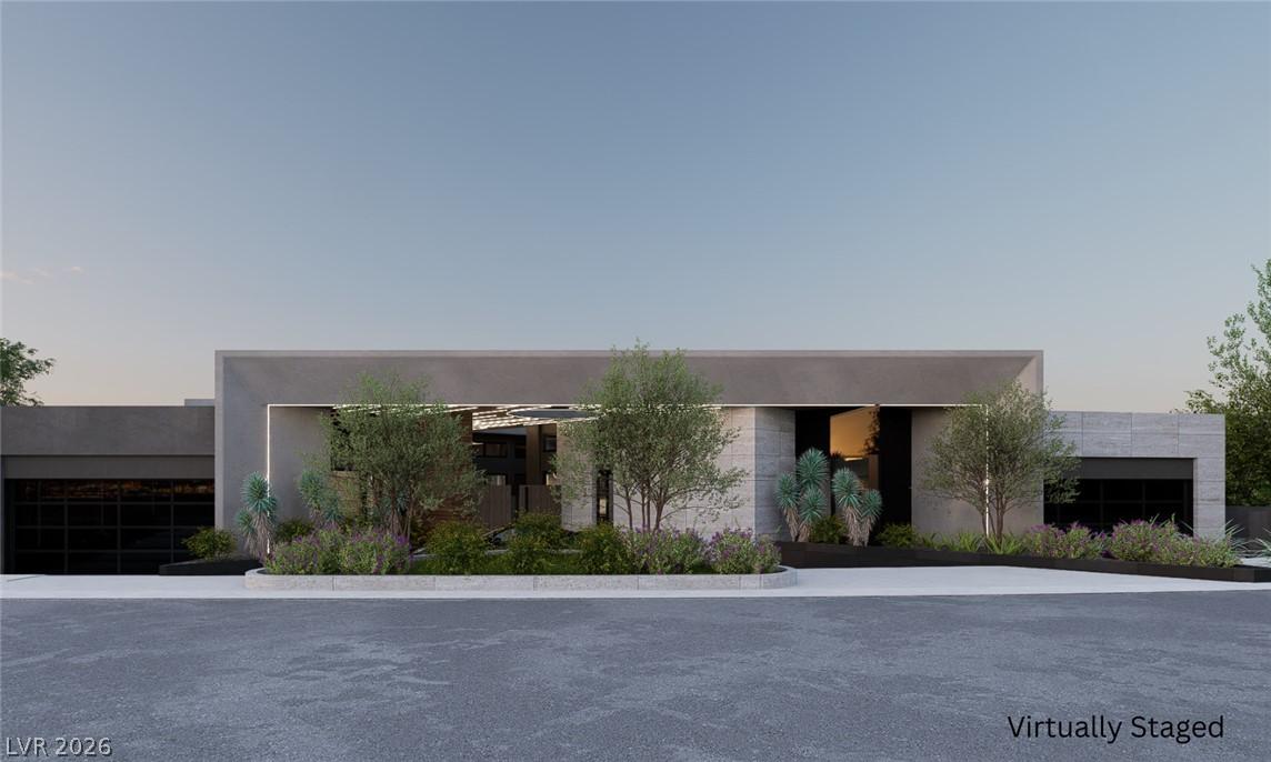 Image 1: Modern desert architecture with clean lines and a