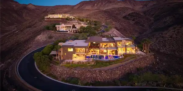 Image 2: Dramatic hillside architecture commands sweeping d