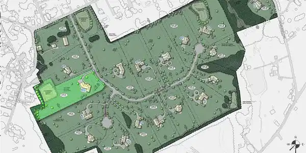 Image 2: Detailed site plan illustrating the layout of the