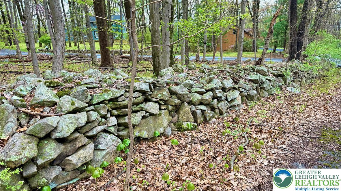 Image 2: Stone wall at the entrance.