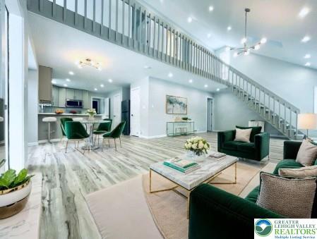 Image 3: Open floor concept, virtually staged, unfurnished