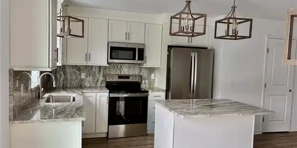 Image 2: One of our kitchens. 
Units have different cabine