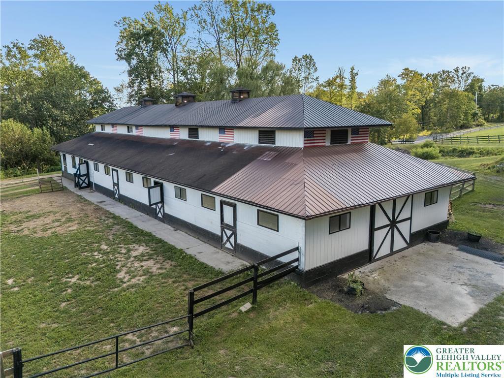 Image 2: Aerial View - Horse Barn