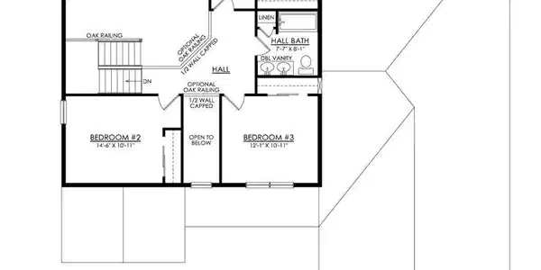 Image 3: Detailed second floor plan showing the layout of m