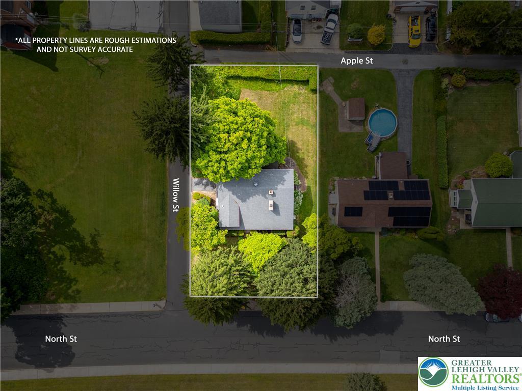 Image 4: An aerial perspective showcases a property defined