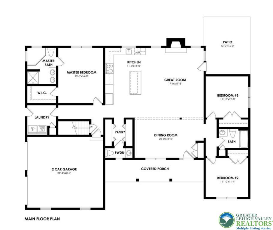 Image 2: Estate Ranch Floorplan