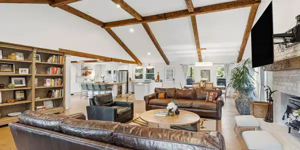 Image 4: Custom Hand Hewned Wood Beams from Asheville
