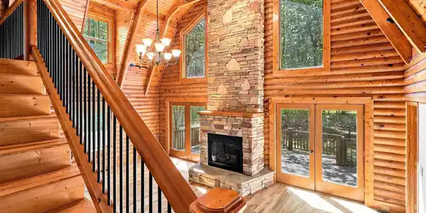 Image 2: GREAT ROOM FROM STAIRS
