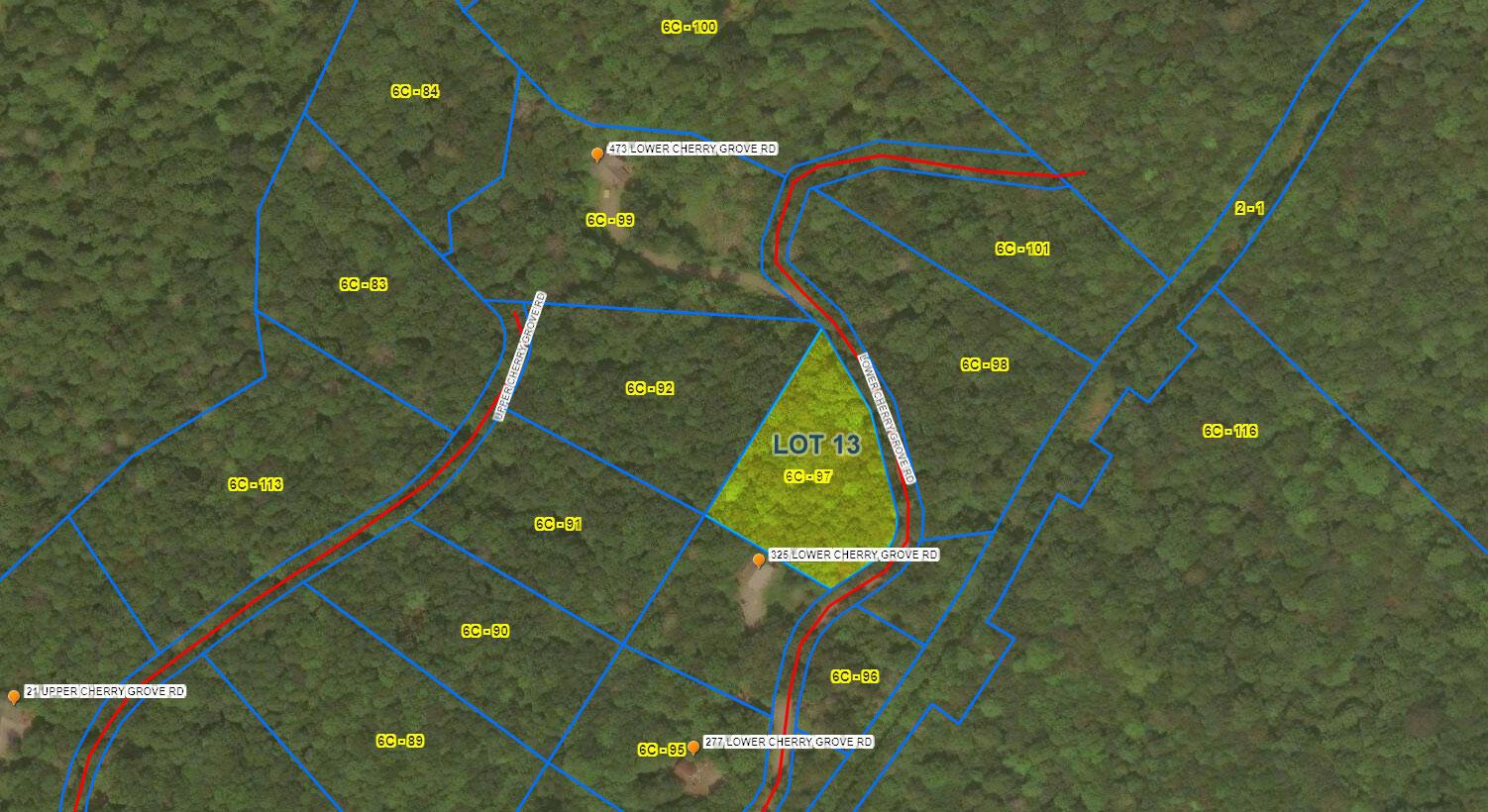 Image 4: Lot 13 parcel map