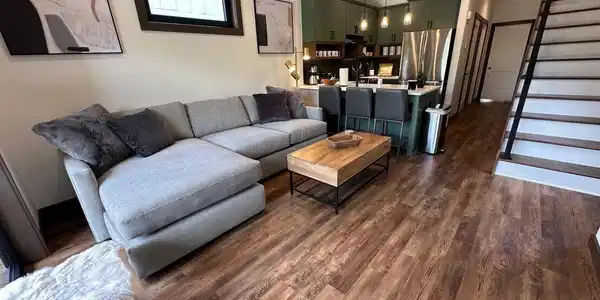 Image 3: Open living/dining/kitchen