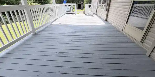 Image 4: Freshly Painted Front Deck