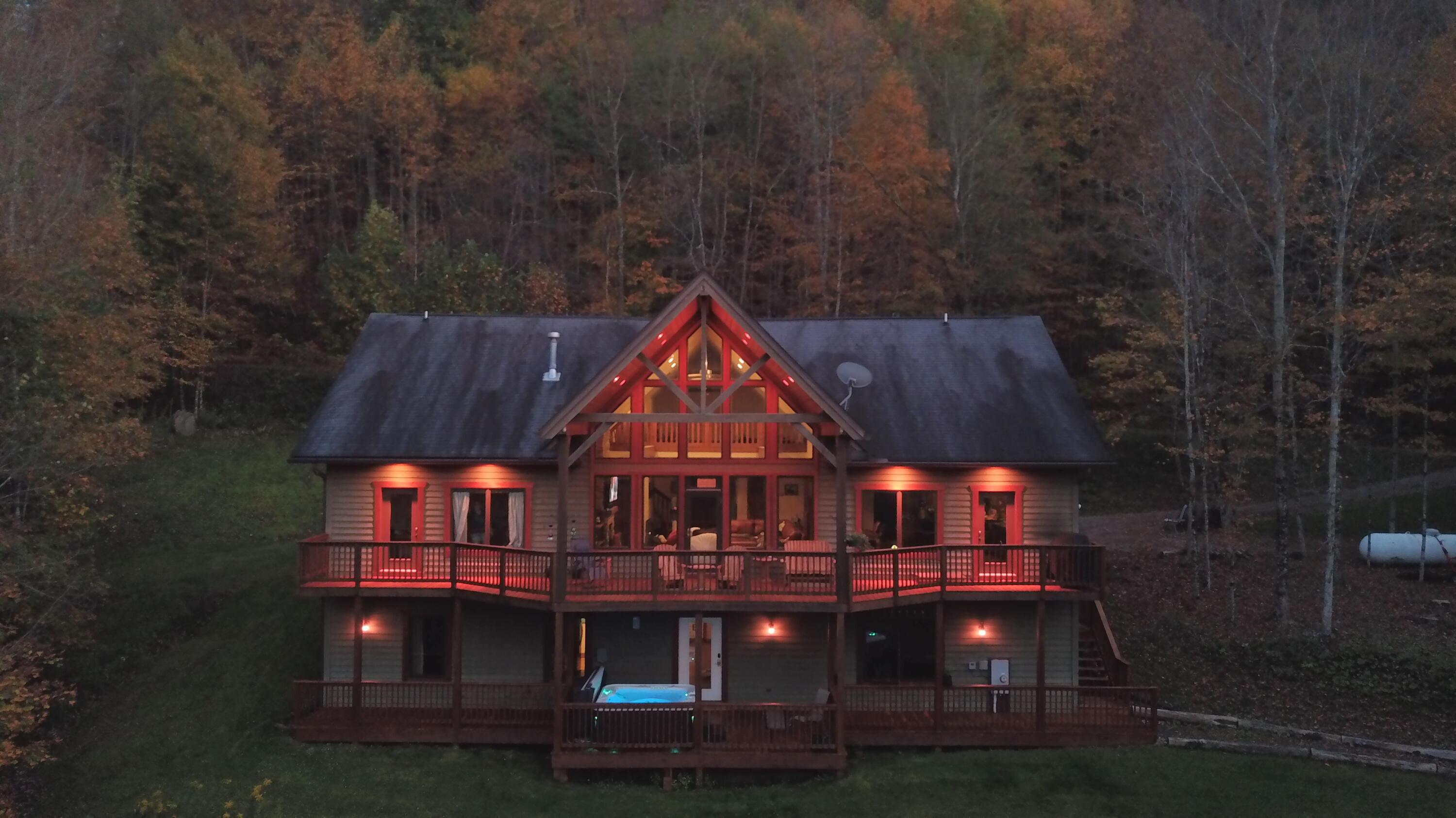 Image 1: aerial night