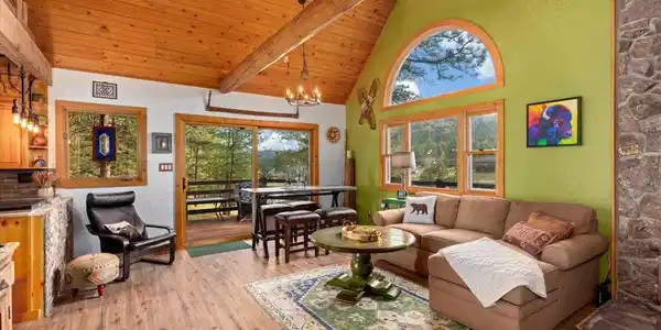 Image 3: Vaulted tongue-and-groove ceilings and abundant natural light. Image 3: Vaulted tongue-and-groove ceilings and abundant natural light.