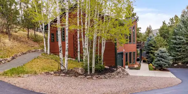Image 3: Beautiful Landscape with Aspens and Evergreens Image 3: Beautiful Landscape with Aspens and Evergreens