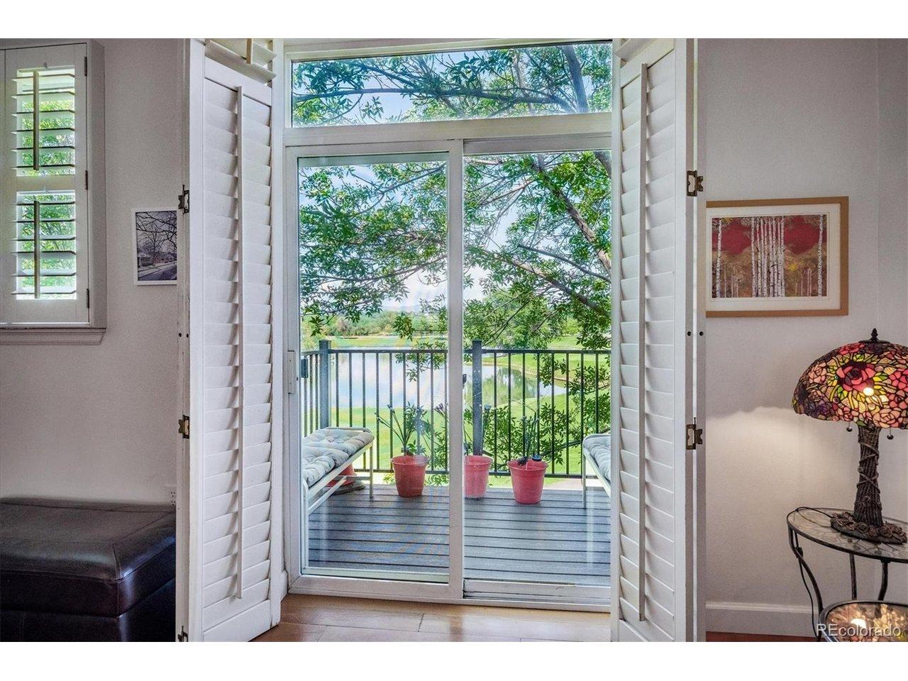 Image 2: View of sliding door to deck and view