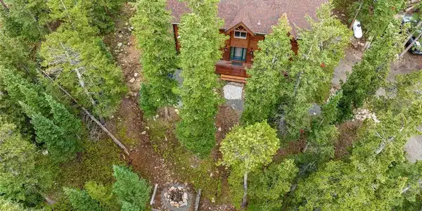 Image 2: Aerial of Home & Firepit Image 2: Aerial of Home & Firepit