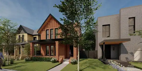 Image 3: Approved custom home plans by Alvarez Morris- Land for Sale in Curtis Park Denver