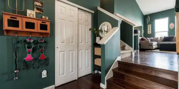 Image 4: Convenient, but out of the way coat closet, in beautiful entry way Image 4: Convenient, but out of the way coat closet, in beautiful entry way
