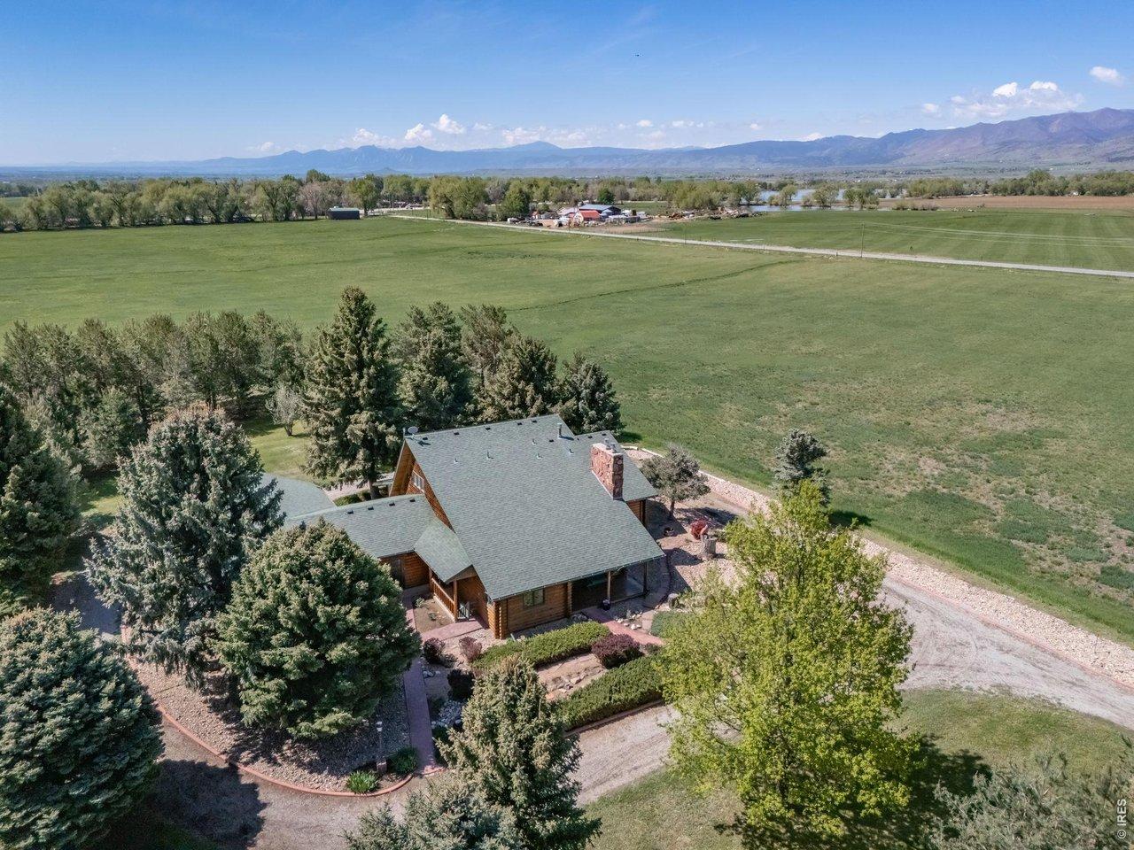 Image 2: Aerial - log home Image 2: Aerial - log home