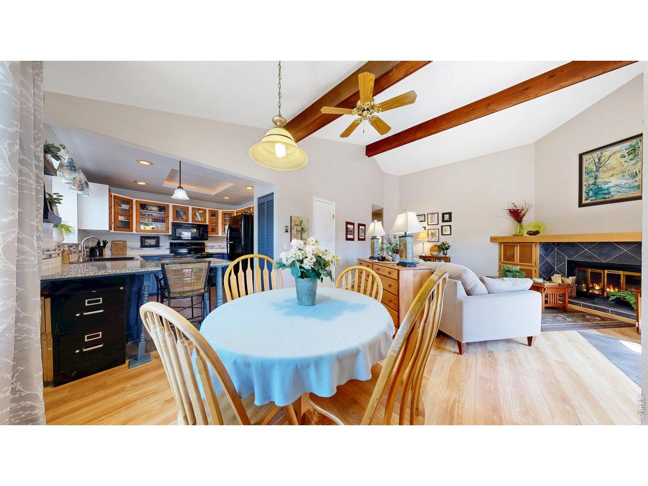 Image 3: Dining area off the kitchen and living room. Image 3: Dining area off the kitchen and living room.