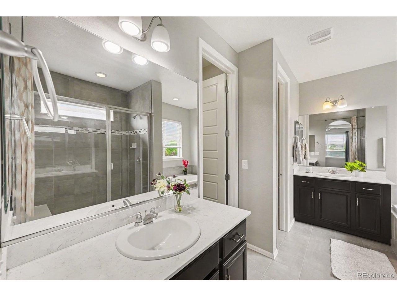 Image 4: 5 pc primary bath with dual vanities & huge walk in closet Image 4: 5 pc primary bath with dual vanities & huge walk in closet