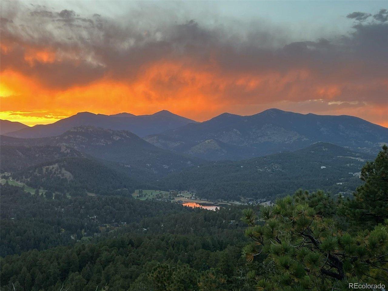 Image 1: Enjoy 180' panoramic views of Evergreen Lake, Mt. Blue Sky, photo taken from upper deck