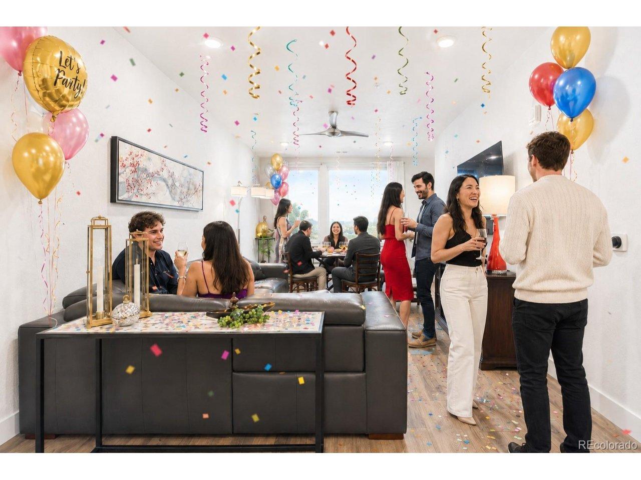 Image 1: AI generated party that you will be hosting here