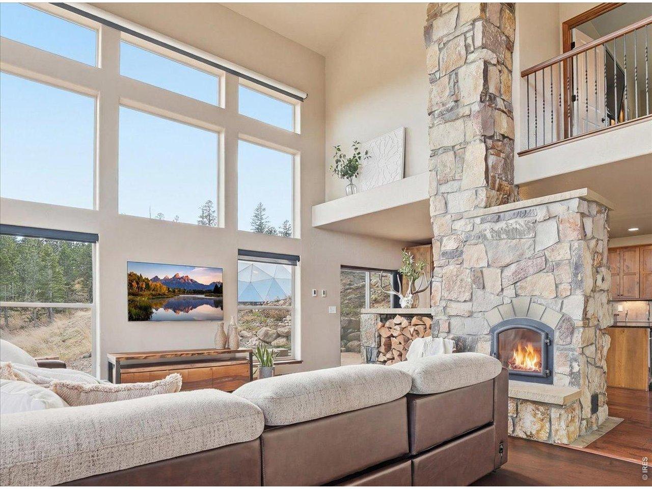 Image 2: Grand Living Room and Unique Russian Wood Stove Heats the Entire Home Image 2: Grand Living Room and Unique Russian Wood Stove Heats the Entire Home