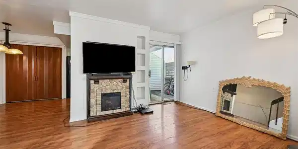 Image 3: Living Room with electric fireplace. - main Image 3: Living Room with electric fireplace. - main