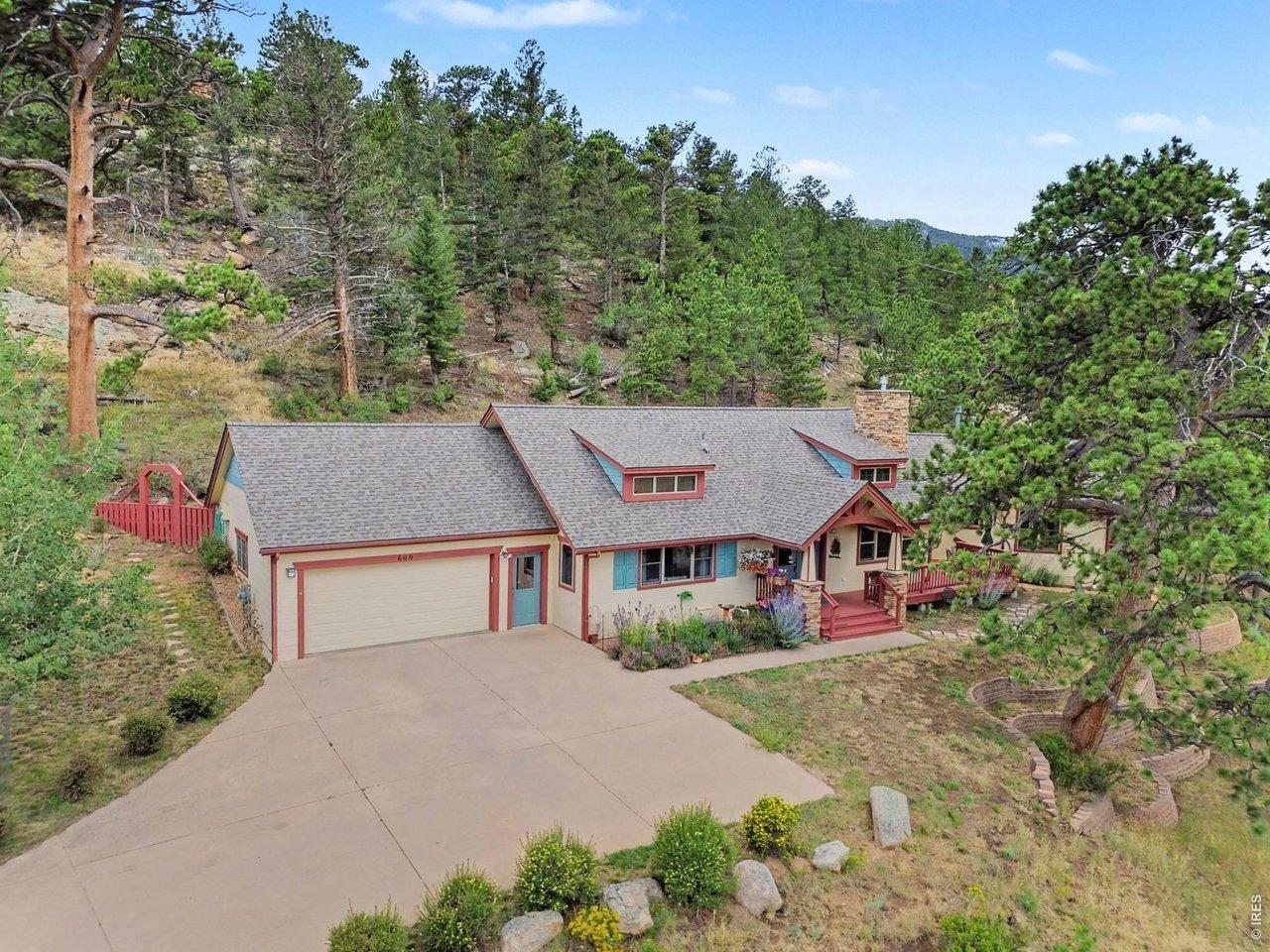 Image 1: Your home in the mountains on one acre with many trees, terraced landscaping and flower beds Image 1: Your home in the mountains on one acre with many trees, terraced landscaping and flower beds