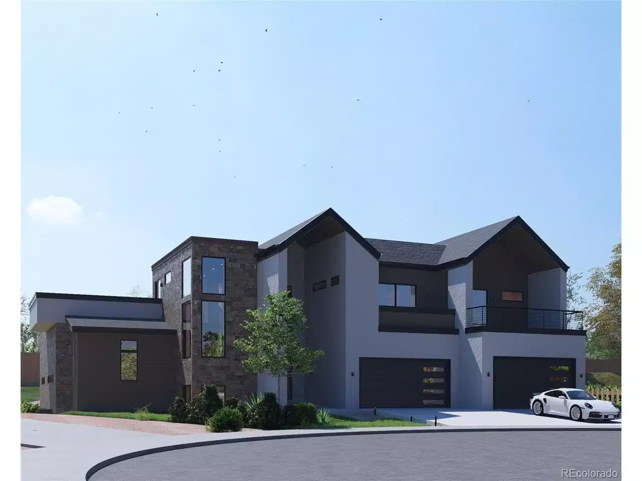 Image 1: Rendering of new luxury home coming soon showcasing multiple outdoor entertainment areas with panoramic mountain views. Image 1: Rendering of new luxury home coming soon showcasing multiple outdoor entertainment areas with panoramic mountain views.
