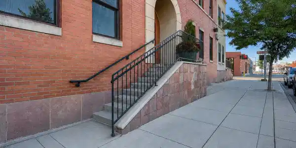 Image 3: Entrance to the private residential loft, featuring contemporary industrial design and secure access. Image 3: Entrance to the private residential loft, featuring contemporary industrial design and secure access.