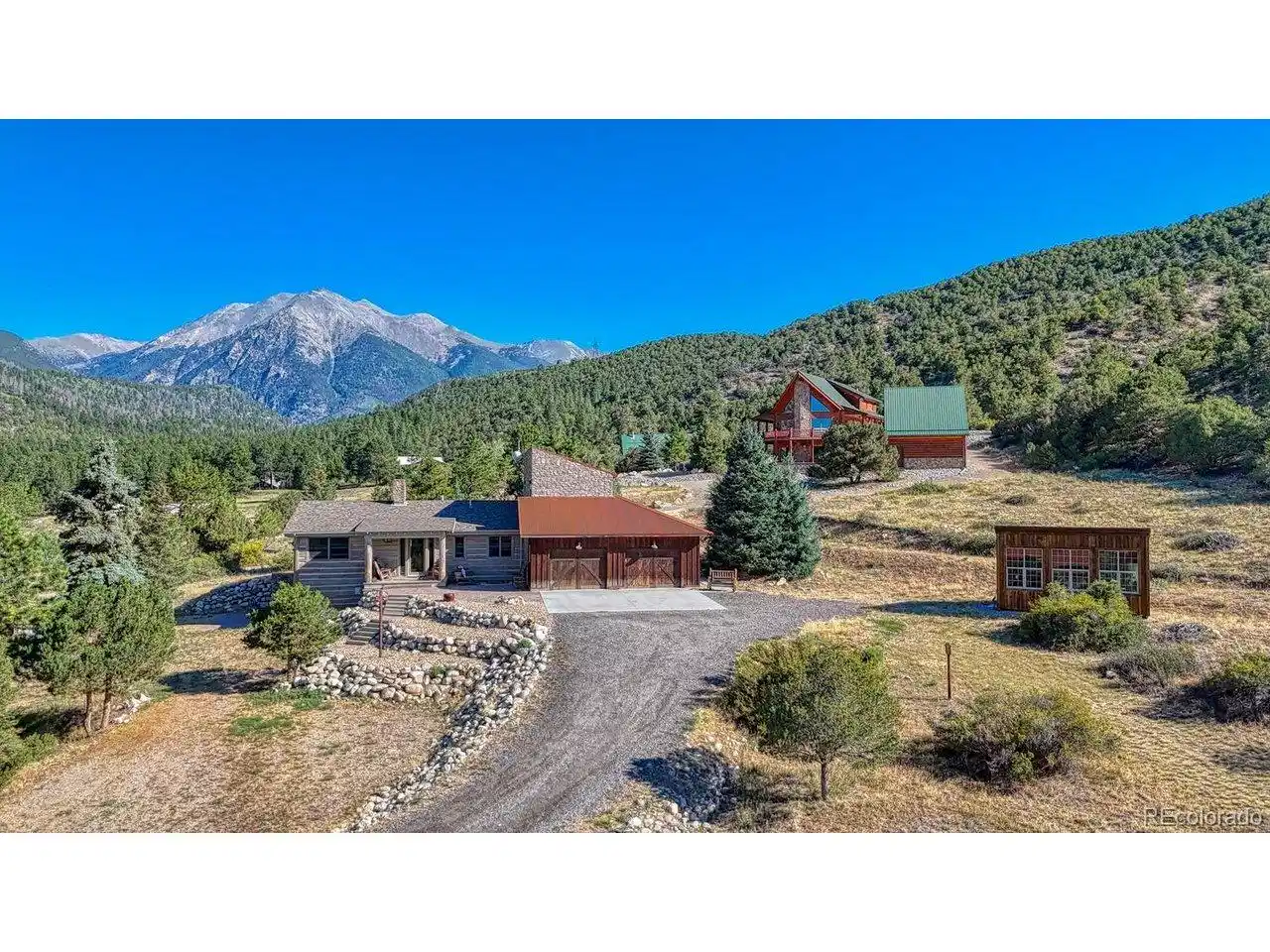 Image 1: Beautiful Colorado Style home with majestic Mt Shavano views.