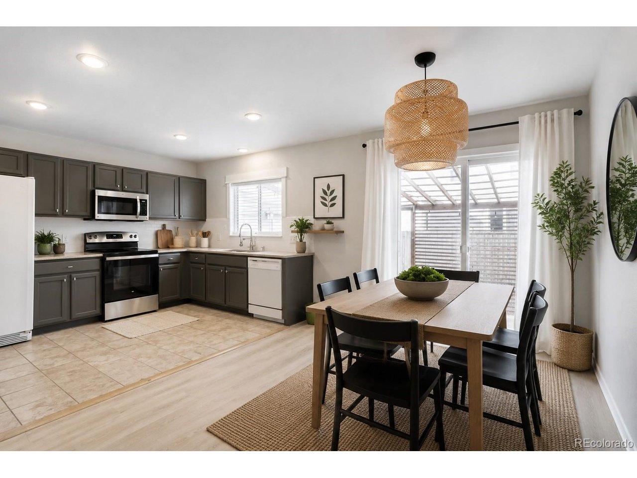 Image 3: Dining room and kitchen - Virtually Stage Image 3: Dining room and kitchen - Virtually Stage