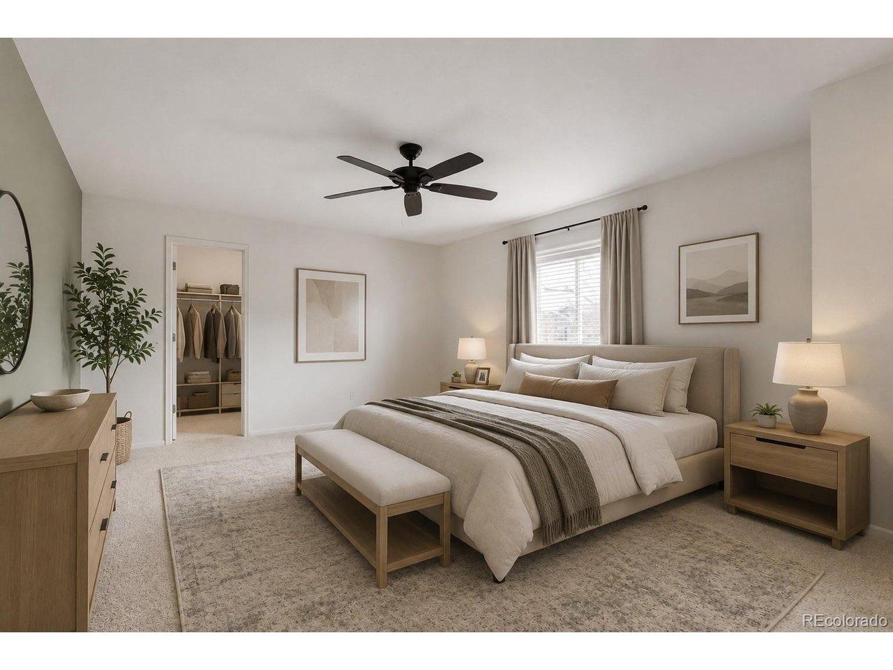 Image 4: Primary Bedroom - Virtually Stage Image 4: Primary Bedroom - Virtually Stage