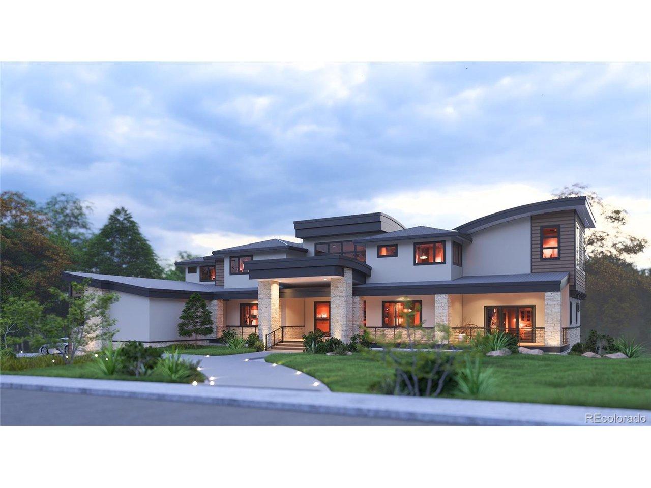 Image 3: Rendering of stunning new custom estate showcasing resort style living, expertly crafted by Flatiron Development & Custom Homes.