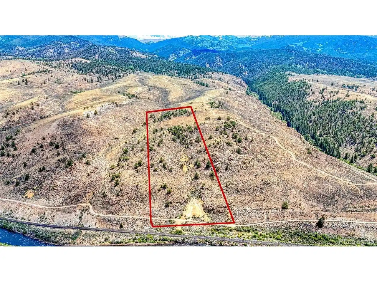 Image 1: 10.33 acres right above the Arkansas River with NO HOA and surrounded by BLM land.