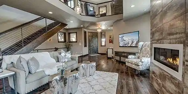 Image 4: Light-filled great room with soaring windows anddramatic ceilings. Image 4: Light-filled great room with soaring windows anddramatic ceilings.