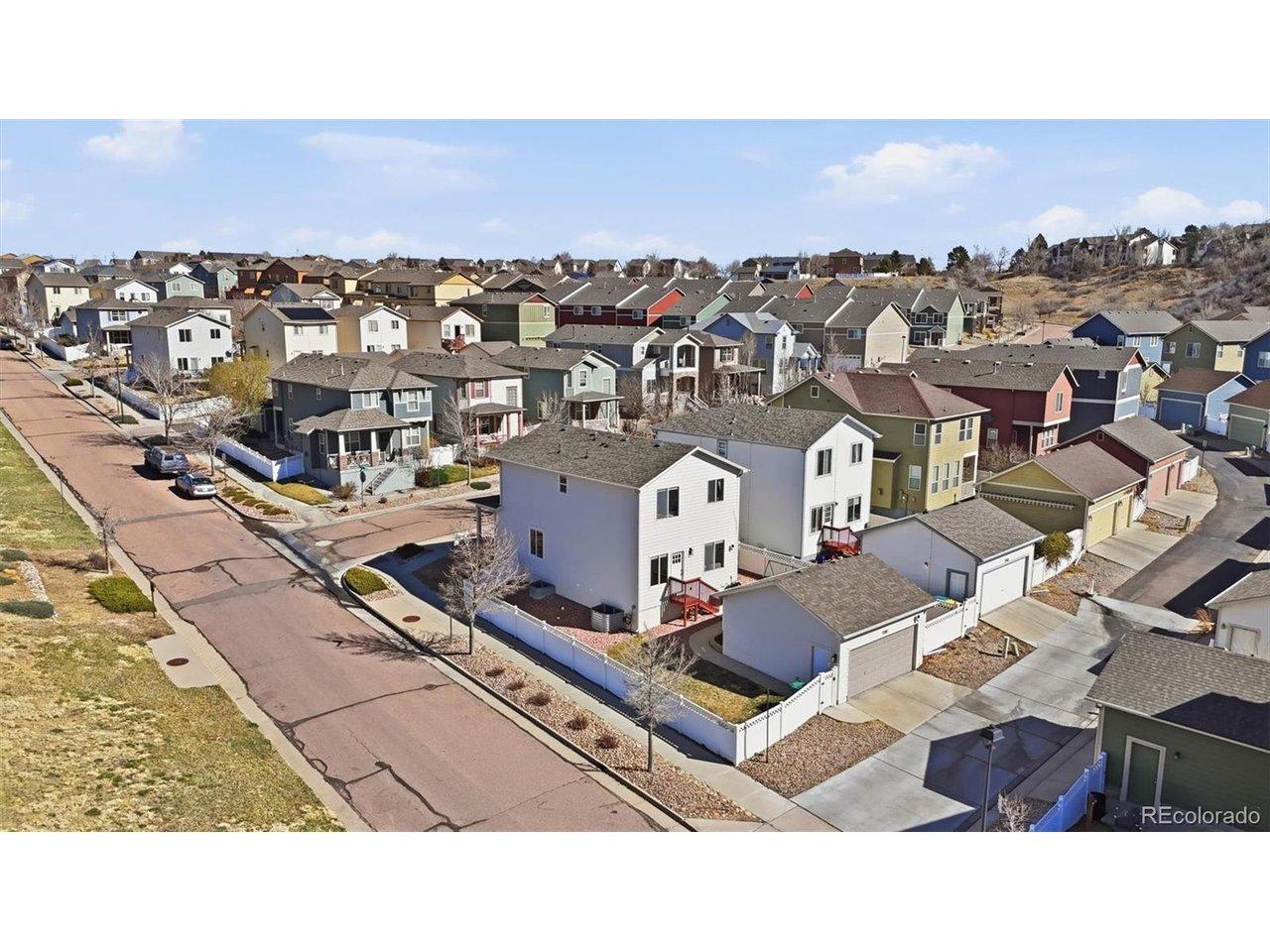 Image 4: Aerial view of the home, front, and side yards. Image 4: Aerial view of the home, front, and side yards.